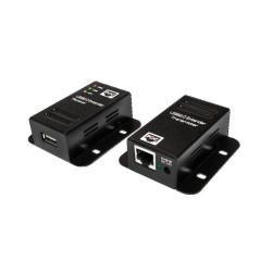Logilink ua0267 USB 2.0 Cat. 5 Extender jusqu'à 50 m avec HUB 4 Ports, PoE Noir