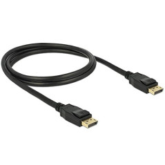 DELOCK 1M DISPLAYPORT 1.2A Negro