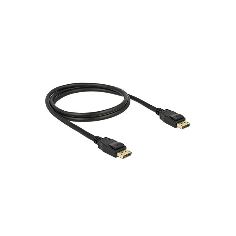 DELOCK 1M DISPLAYPORT 1.2A Negro