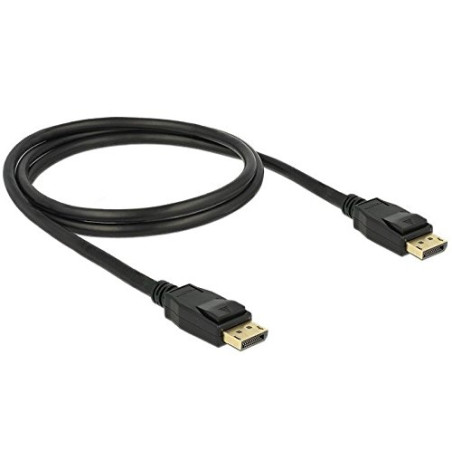 DELOCK 1M DISPLAYPORT 1.2A Negro