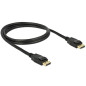 DELOCK 1M DISPLAYPORT 1.2A Negro