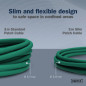 DIGITUS Câble LAN Cat 6A - 3 m - Version Slim AWG 32/7-10 Gbit/s - Câble réseau RJ45 - F/FTP - PoE+ - LSZH - Compatible avec Cat DIGITUS Câble LAN Cat 6A - 3 m - Version Slim AWG 32/7-10 Gbit/s - Câble réseau RJ45 - F/FTP - PoE+ - LSZH - Compatible avec Cat