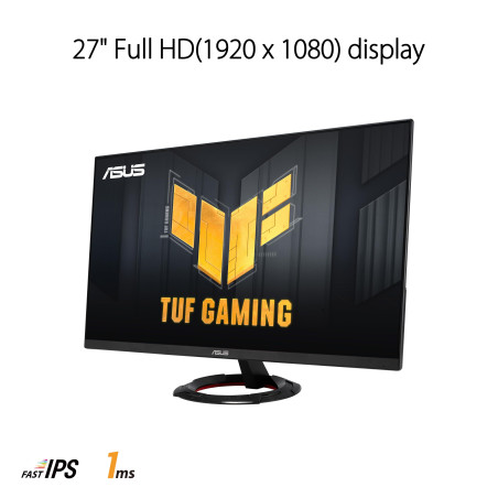 ASUS Moniteur de Gaming TUF Gaming VG279Q3R – 27 Pouces, Full HD (1920x1080), 180 Hz, Fast IPS, Extreme Low Motion Blur, 1ms (GT