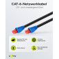 Goobay 94397 Câble de raccordement de réseau CAT6 pour l'extérieur, résistant à l´eau et avec protection contre les UV, noir/ble Goobay 94397 Câble de raccordement de réseau CAT6 pour l'extérieur, résistant à l´eau et avec protection contre les UV, noir/ble