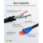 Goobay 94397 Câble de raccordement de réseau CAT6 pour l'extérieur, résistant à l´eau et avec protection contre les UV, noir/ble Goobay 94397 Câble de raccordement de réseau CAT6 pour l'extérieur, résistant à l´eau et avec protection contre les UV, noir/ble