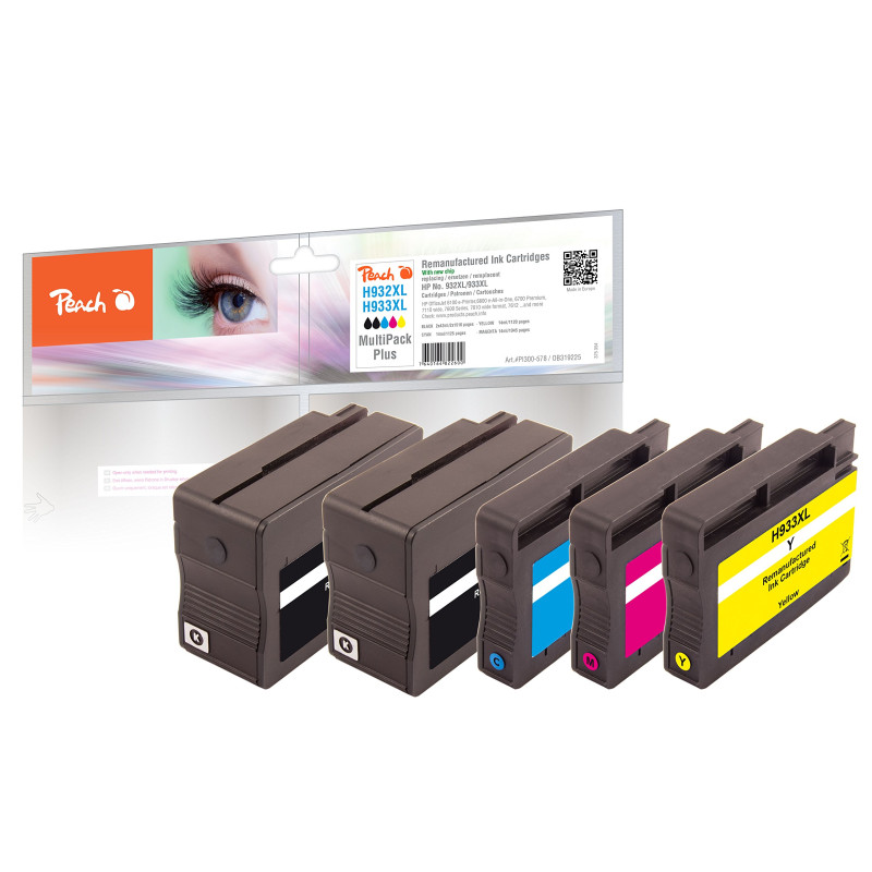 Peach cartouche d'encre cyan HC Compatible pour HP Multi-pack XL cyan, gelb, magenta, schwarz, schwarz Peach cartouche d'encre cyan HC Compatible pour HP Multi-pack XL cyan, gelb, magenta, schwarz, schwarz