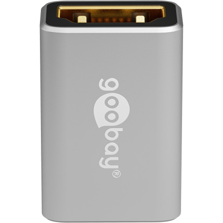goobay 72008 Adaptateur HDMI Femelle vers HDMI Femelle 48 Gbits 8 K @ 60 Hz et 4 K @ 120 Hz HDMI Femelle vers HDMI Femelle 48 Gb