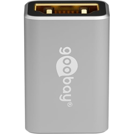 goobay 72008 Adaptateur HDMI Femelle vers HDMI Femelle 48 Gbits 8 K @ 60 Hz et 4 K @ 120 Hz HDMI Femelle vers HDMI Femelle 48 Gb