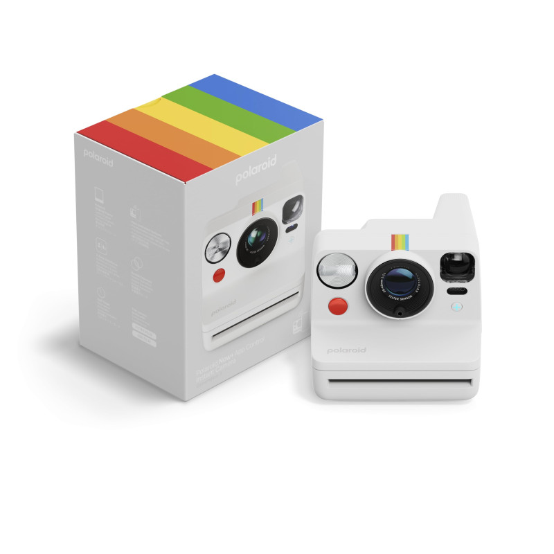 Polaroid - Now+ Génération 3 - Appareil Photo instantané connecté Bluetooth - Blanc (9161)