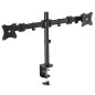 Equip 650115 Economy Steel LCD VESA Table Mount 360 Degrees 2 Monitors Black Equip 650115 Economy Steel LCD VESA Table Mount 360 Degrees 2 Monitors Black