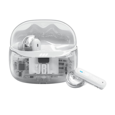 JBL Tune Beam Ghost 2, Écouteurs sans Fil Bluetooth, réduction de Bruit, 48 Heures d'autonomie, résistance à l'eau et à la pouss