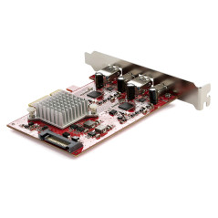 StarTech.com Carte PCIe USB 4 Ports - Carte d'Extension PCI Express USB 10Gbps avec 2 Controlleurs - 2x USB-C & 2x USB-A (USB 3.