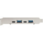 StarTech.com Carte PCIe USB 4 Ports - Carte d'Extension PCI Express USB 10Gbps avec 2 Controlleurs - 2x USB-C & 2x USB-A (USB 3. StarTech.com Carte PCIe USB 4 Ports - Carte d'Extension PCI Express USB 10Gbps avec 2 Controlleurs - 2x USB-C & 2x USB-A (USB 3.