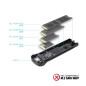 TooQ TQE-2201B - Boîtier Externe pour SSD M.2 NVMe, Aluminium, Noir TooQ TQE-2201B - Boîtier Externe pour SSD M.2 NVMe, Aluminium, Noir