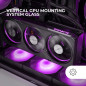Mars Gaming MC-3GF, Boîtier Gaming ATX, Triple Verre Trempé, 2X Ventilateurs ARGB Arrière 120mm, Montage Vertical des Cartes Gra Mars Gaming MC-3GF, Boîtier Gaming ATX, Triple Verre Trempé, 2X Ventilateurs ARGB Arrière 120mm, Montage Vertical des Cartes Gra