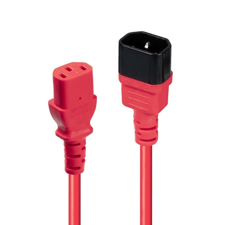 Lindy Rallonge IEC, rouge, 2m