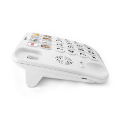 Geemarc PhotoPHONE 110 - Téléphone Fixe à Grosses Touches avec Volume de Réception Amplifié, Boutons Photo Personnalisables et H