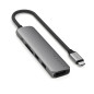 SATECHI 6 en 1 Hub USB C Slim Plus Adaptateur Multiport avec Charge PD 100W, HDMI 4K@60Hz, 2X Ports USB-A 10Gbps, SD/microSD pou SATECHI 6 en 1 Hub USB C Slim Plus Adaptateur Multiport avec Charge PD 100W, HDMI 4K@60Hz, 2X Ports USB-A 10Gbps, SD/microSD pou