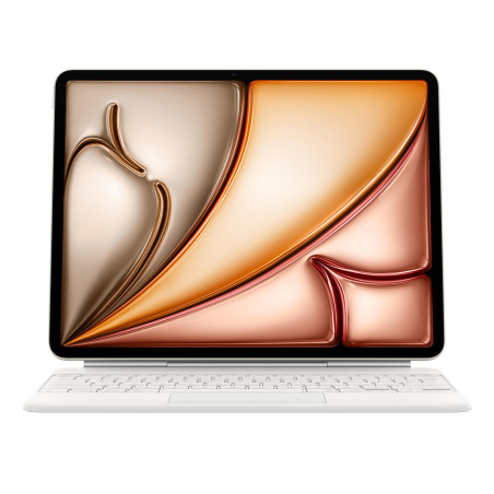 Apple Étui Magic Keyboard pour iPad Air 13 Pouces (M3), Confort de Frappe Exceptionnel, trackpad intégré, Suisse - Blanc ​​​​​​​