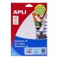 APLI 1857 Étiquettes A5 blanches 8,0 x 12,0 mm 15 feuilles