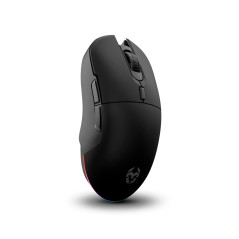KROM KOMET - Souris de jeu sans fil RGB, capteur optique de précision Pixart PMW 3212, 8 boutons, 5 niveaux de ppp jusqu'à 2400,