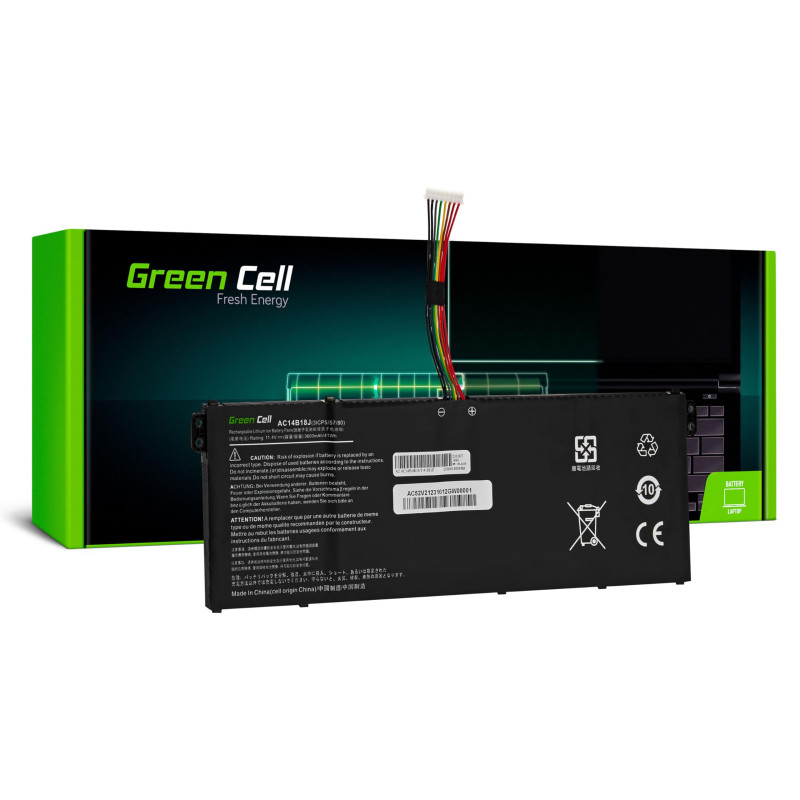 Green Cell AC14B13J AC14B13K Batterie pour Ordinateur Portable Acer Aspire 3 A315-23 A315-55G ES1-111M ES1-331 ES1-531 ES1-533 E Green Cell AC14B13J AC14B13K Batterie pour Ordinateur Portable Acer Aspire 3 A315-23 A315-55G ES1-111M ES1-331 ES1-531 ES1-533 E