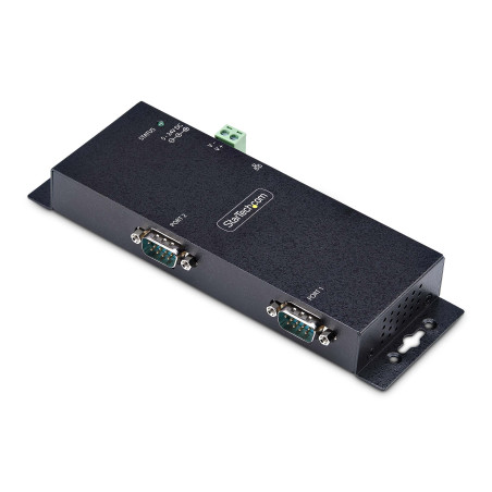 StarTech.com Adaptateur Série vers Ethernet, 2 Ports, Serveur de Dispositifs Sériels IP, Convertisseur RJ45 LAN vers DB9, TAA