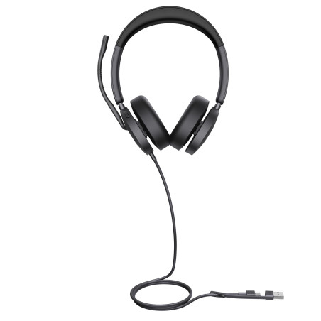 Yealink UH48 Dual Teams USB-C/A - kabelgebundenes Stereo Headset Zertifiziert für UC-Platformen