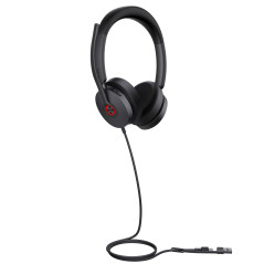 Yealink UH48 Dual Teams USB-C/A - kabelgebundenes Stereo Headset Zertifiziert für UC-Platformen