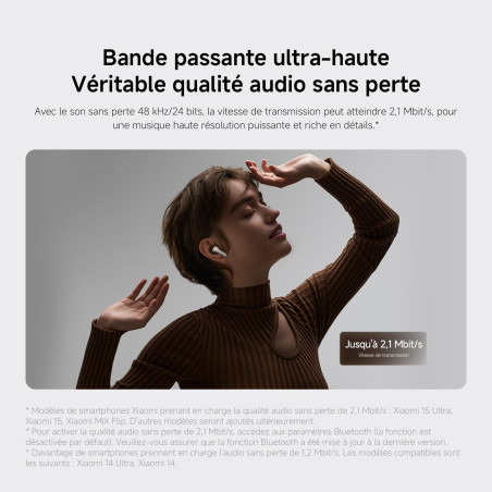 Xiaomi Buds 5 Pro WiFi-Noir