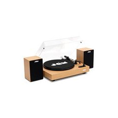 Platine vinyle JAM Bois avec paire d'enceintes