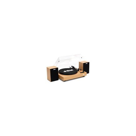 Platine vinyle JAM Bois avec paire d'enceintes