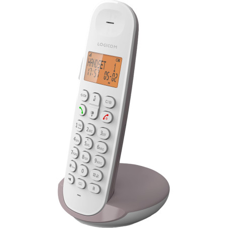 Logicom ILOA 150 Téléphone Fixe sans Fil sans Répondeur - Solo - Téléphones analogiques et dect - Taupe