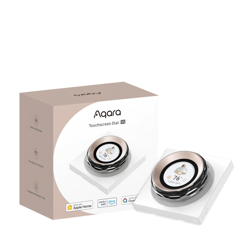 Aqara Cadran à Écran Tactile V1 UE, avec Neutral, 2 Interrupteurs Électriques & 6 Interrupteurs sans Fil, Contrôle Appareil/Scèn Aqara Cadran à Écran Tactile V1 UE, avec Neutral, 2 Interrupteurs Électriques & 6 Interrupteurs sans Fil, Contrôle Appareil/Scèn