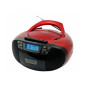 Sunstech CXUM53 Radio CD/Cassette Portable stéréo de 2 W, CD/R/RW/MP3/WMA FM USB/AUX-in, Couleur Rouge. Sunstech CXUM53 Radio CD/Cassette Portable stéréo de 2 W, CD/R/RW/MP3/WMA FM USB/AUX-in, Couleur Rouge.
