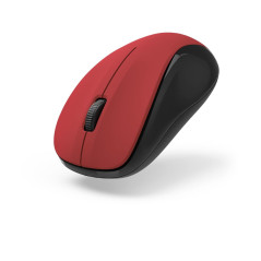Hama MW-300 V2 Souris sans Fil - Technologie 2.4Ghz, Capteur 1600 dpi, Clics Silencieux, Ambidextre - Rouge
