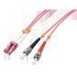 Lindy Fibre Optique Duplex LC/St OM4, 1m
