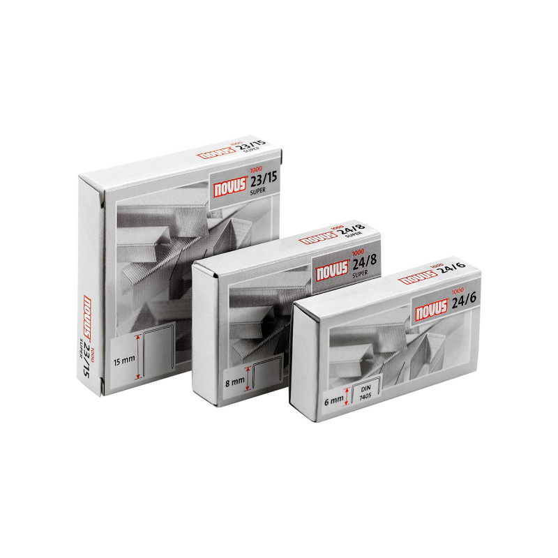 NOVUS perforateur pour NOVUS agrafes 24/6 24/6 DIN Super fil en acier galvanisé NOVUS perforateur pour NOVUS agrafes 24/6 24/6 DIN Super fil en acier galvanisé