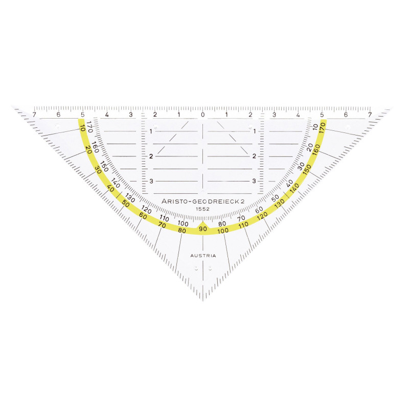 Aristo AR1552 Rapporteur Geo 2 (Import Allemagne) paquet de 10