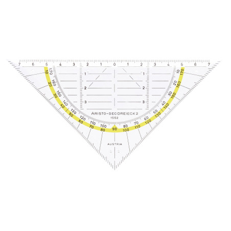 Aristo AR1552 Rapporteur Geo 2 (Import Allemagne) paquet de 10