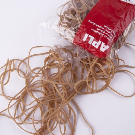 APLI 18763 – Élastiques – Dimensions Ø 140 x 2 mm – Sac de 1 kg – 70% caoutchouc naturel