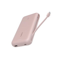 Belkin Batterie Externe (câble intégré, 20K, PD 30 W, Recharge Rapide USB-C Power Delivery, Chargeur Portable pour Tous modèles