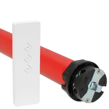 superrollo Moteur de volet roulant sans fil RM10MMB (SW60, 10 Nm) avec télécommande, moteur tubulaire avec commande radio, jusqu