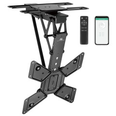 Support électrique Maclean pour TV, Support TUYA, Max VESA 600x400, 90st Swivel, 23"-65", 30kg, MC-491