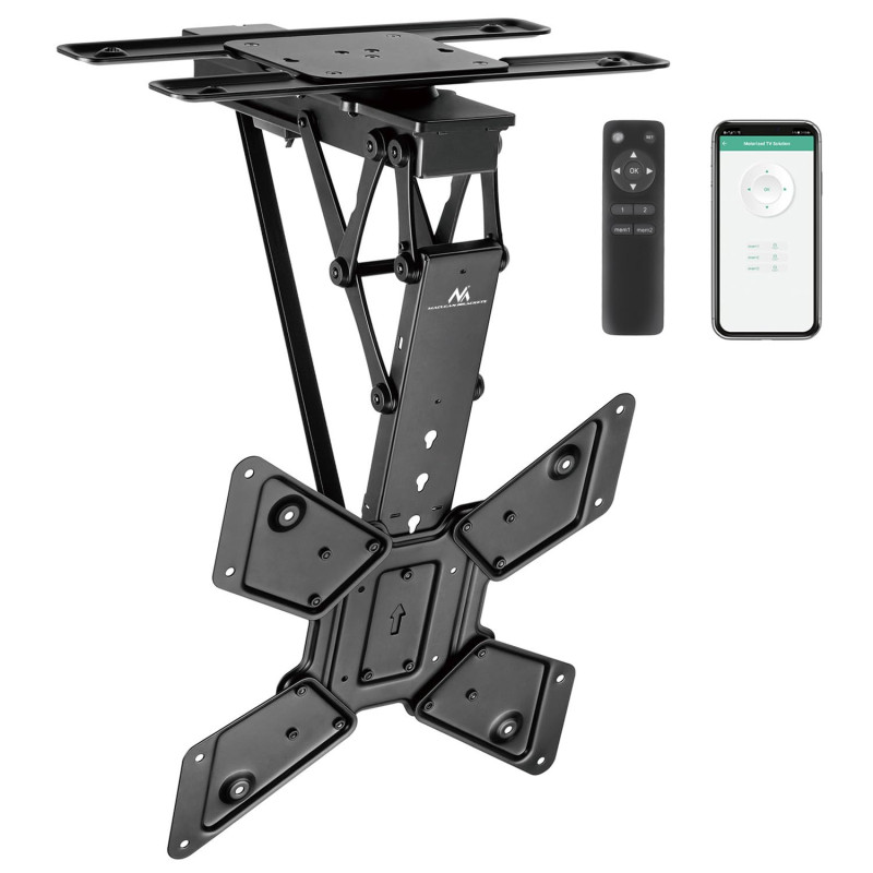 Support électrique Maclean pour TV, Support TUYA, Max VESA 600x400, 90st Swivel, 23"-65", 30kg, MC-491 Support électrique Maclean pour TV, Support TUYA, Max VESA 600x400, 90st Swivel, 23"-65", 30kg, MC-491