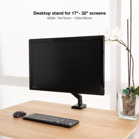 TOOQ DB1334TNR-B - Support de Table pour écran 13”-34”, Noir