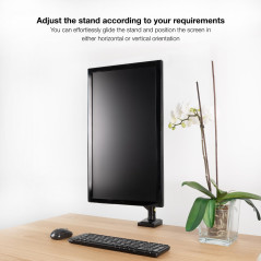 TOOQ DB1334TNR-B - Support de Table pour écran 13”-34”, Noir