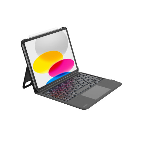 Belkin Everyday Étui Clavier pour iPad 10ème Génération avec Support, rétroéclairé, Touches tactiles multipoints, Compartiment p