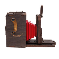 Appareil photo instantané à sténopé Jollylook en bois Brun