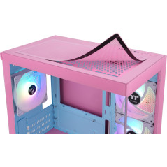 Thermaltake View 170 TG ARGB | Micro Chassis | Boîtier Gaming | Bubble Pink